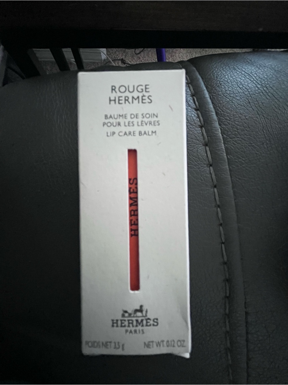 Hermès Rouge Hermès Lip Care Balm - Giftable W/ Box & Dusty